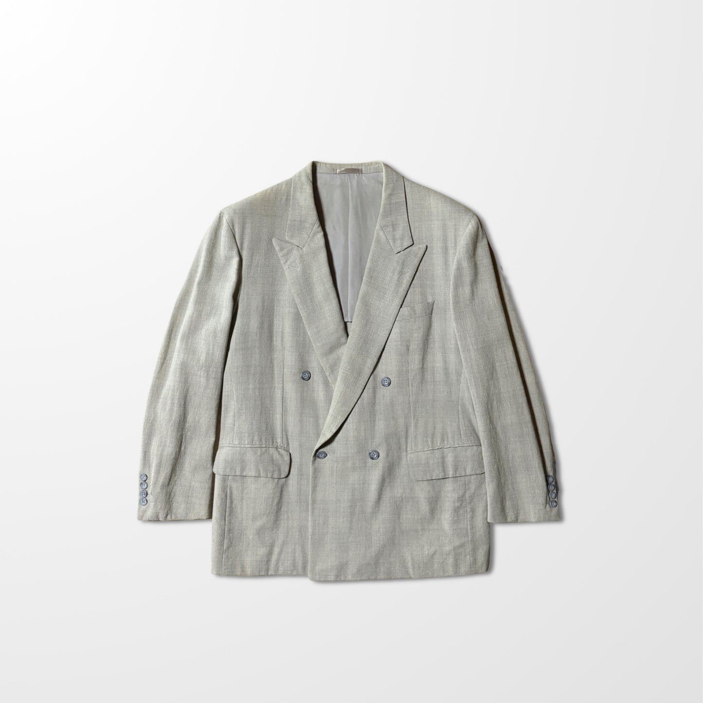 Christian Dior Monsieur Double-Breasted Jacket - Light Gray Glen Check Wool
