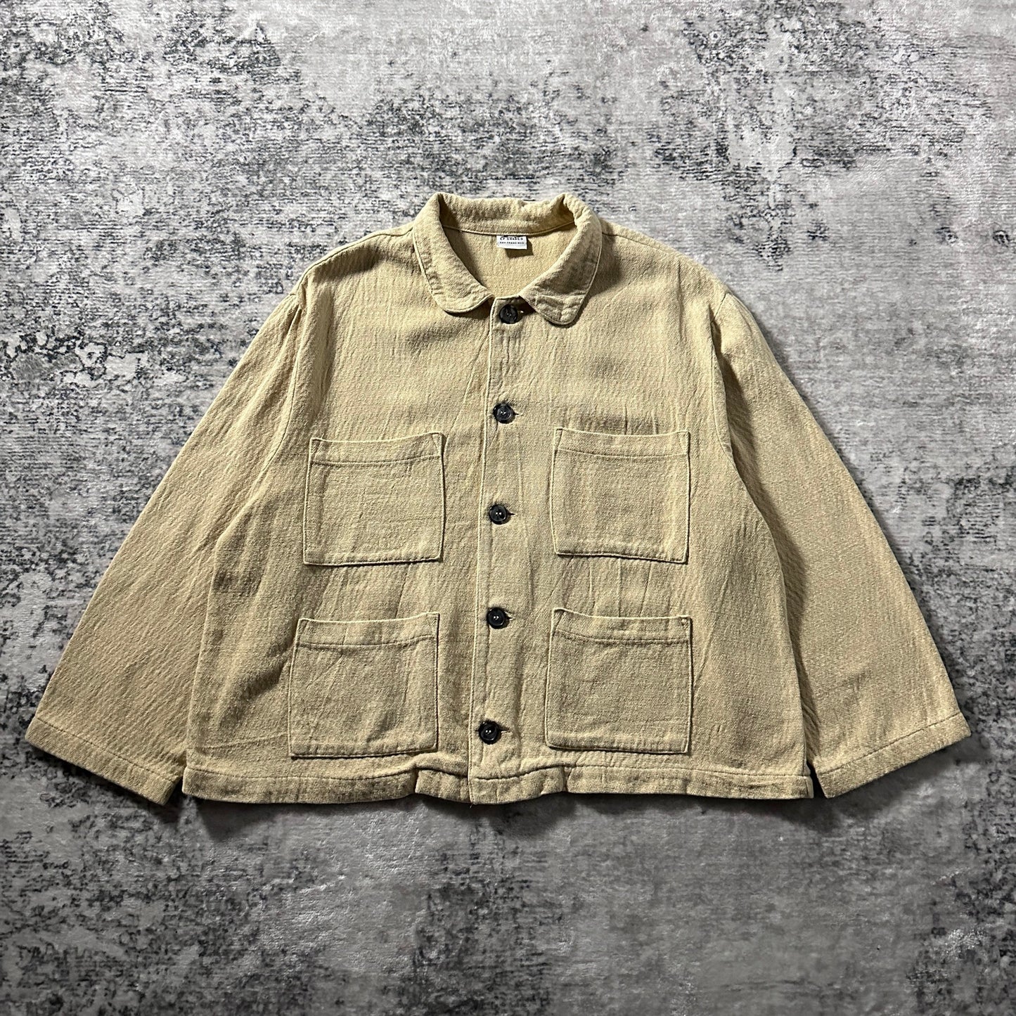 CP Shades 100% Cotton Beige Four Pocket Short Jacke