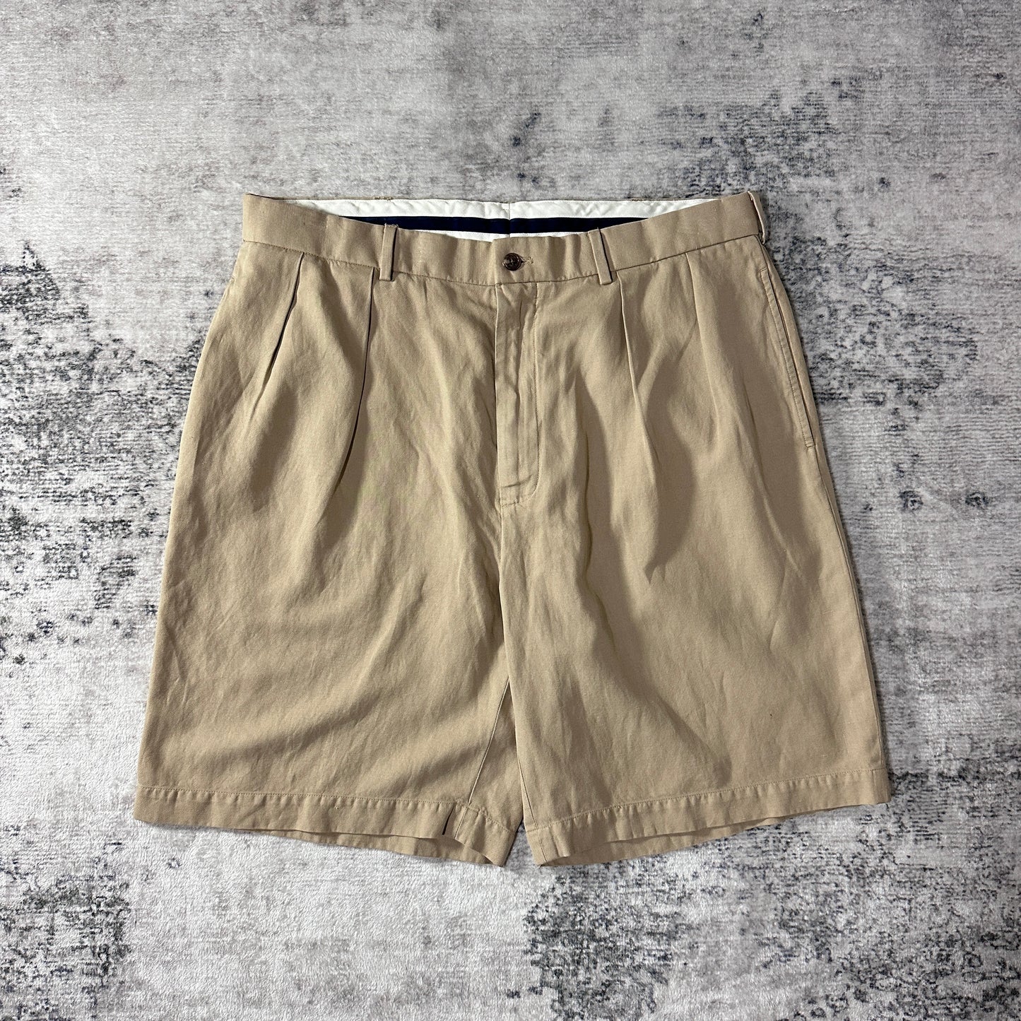 Ralph Lauren Beige Cotton Silk Linen Fairway Shorts W36 POLO GOLF