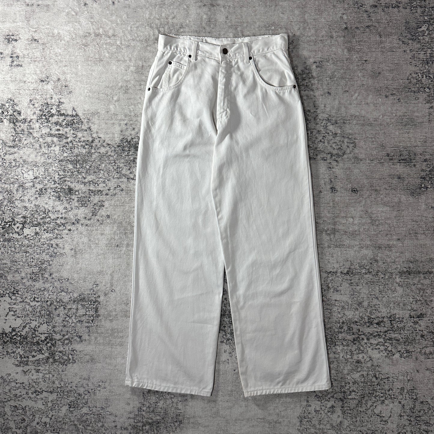 SOLO SEMORE Cotton White Denim Pants Made in USA Size 30