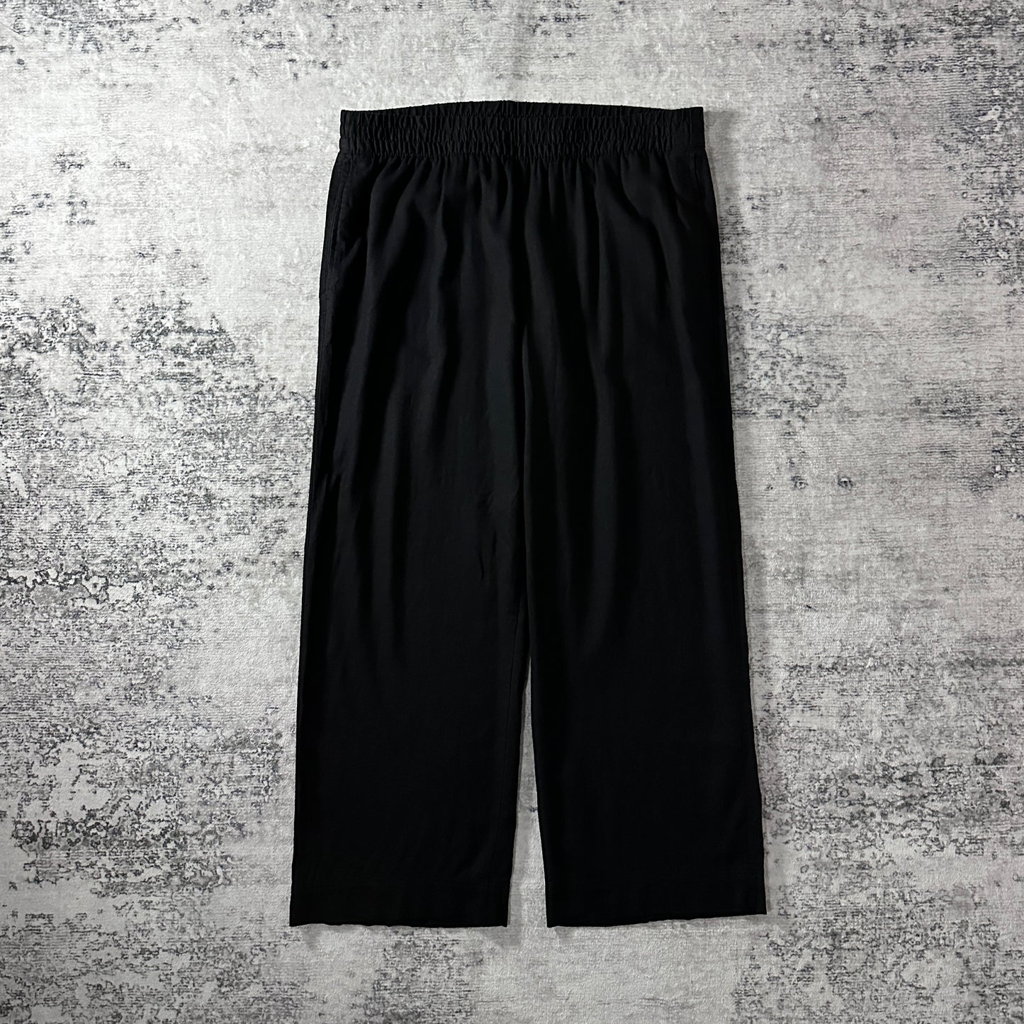Old Navy Black Linen Blend Wide Leg Easy Pants Size XL