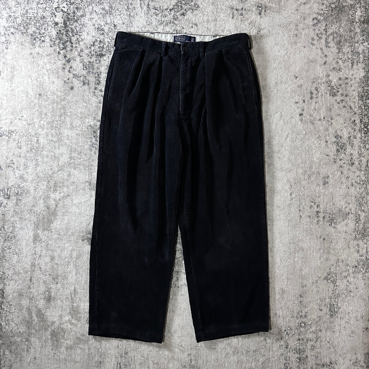 Polo by Ralph Lauren Black Cotton Corduroy Andrew Pant Size 35/30