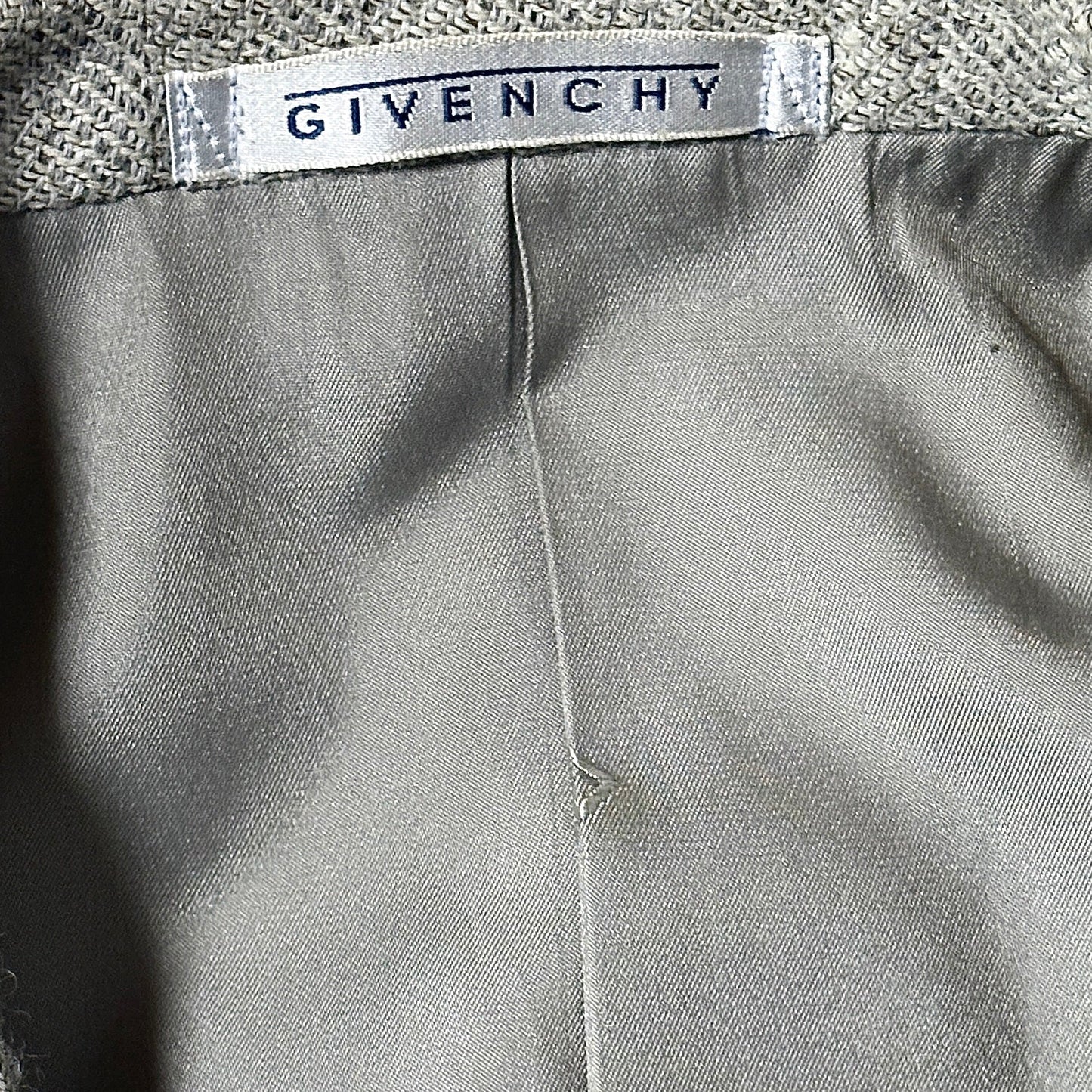 Alpaca Givenchy Double-Breasted Jacket – Light Gray