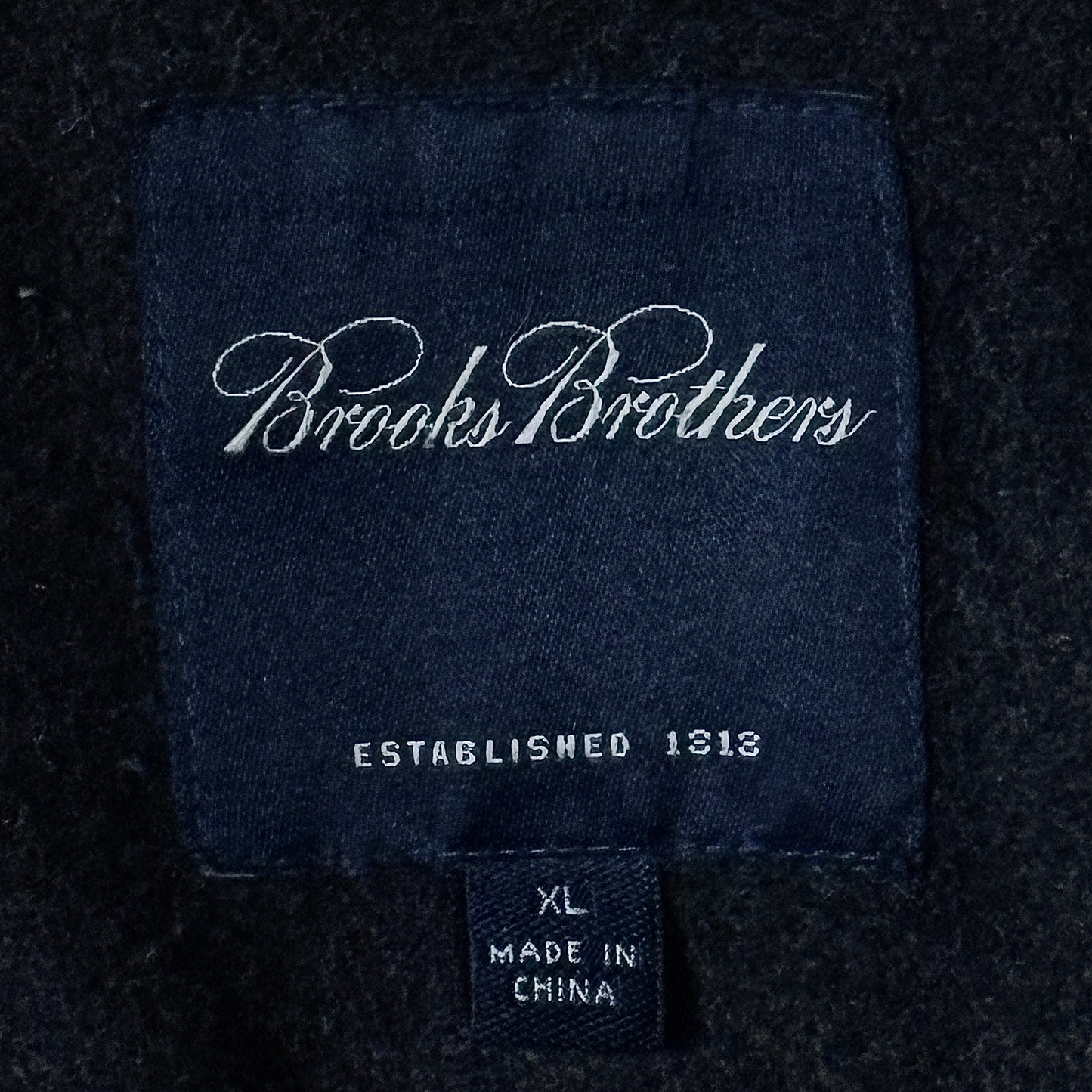 Brooks Brothers Leather Car Coat Black – XL