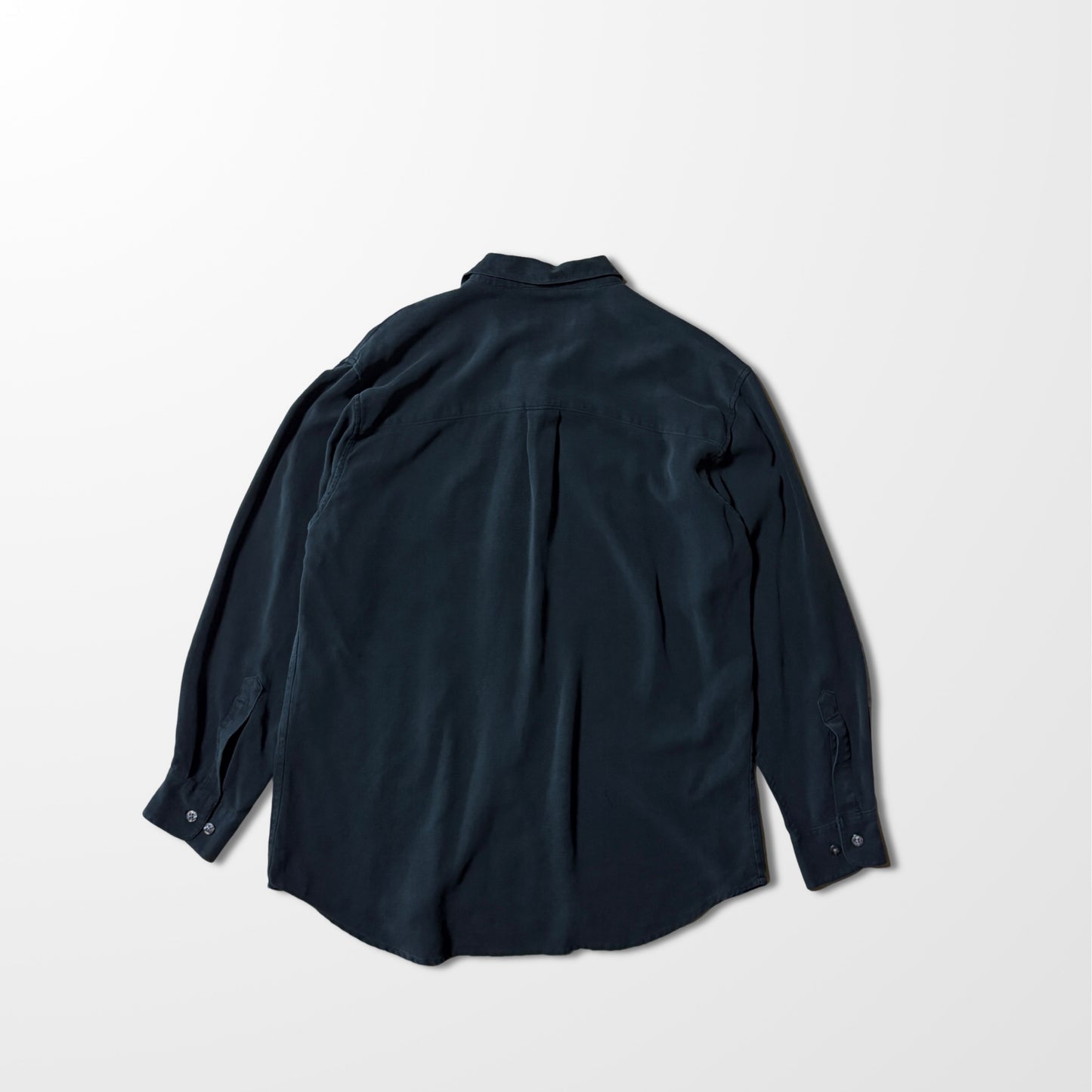 Silk Flap Shirt – Charcoal Black MEDIUM