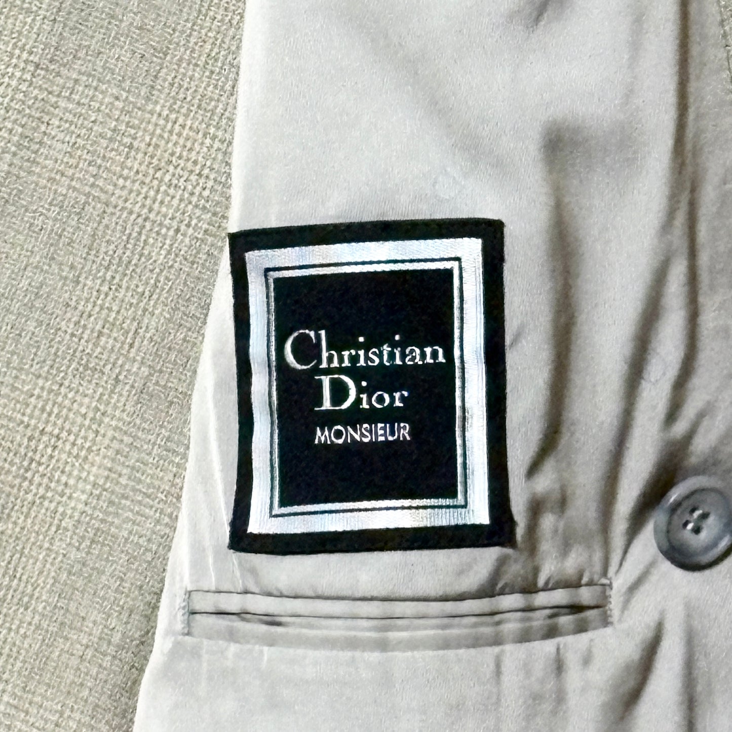 Christian Dior Monsieur Double-Breasted Jacket - Light Gray Glen Check Wool