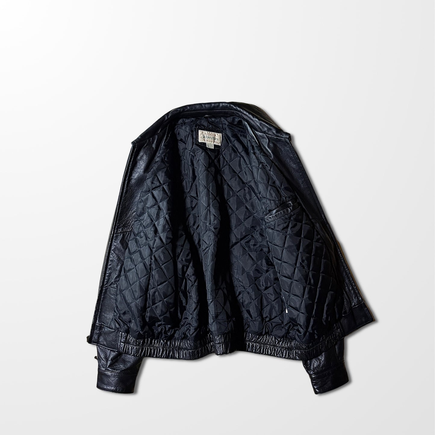 St. John’s Bay Genuine Leather Black Jacket – L