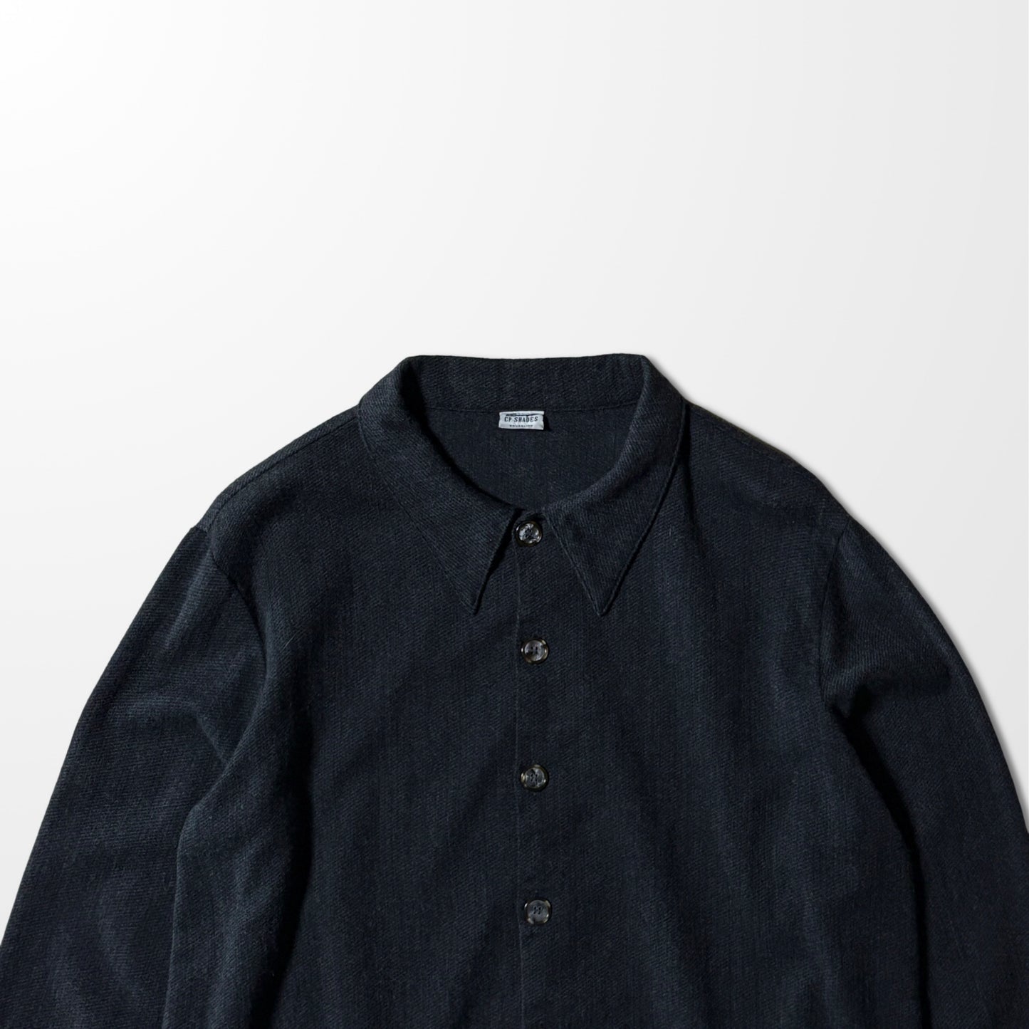 CP SHADES Wool-Cotton Shirt Jacket - Charcoal / L