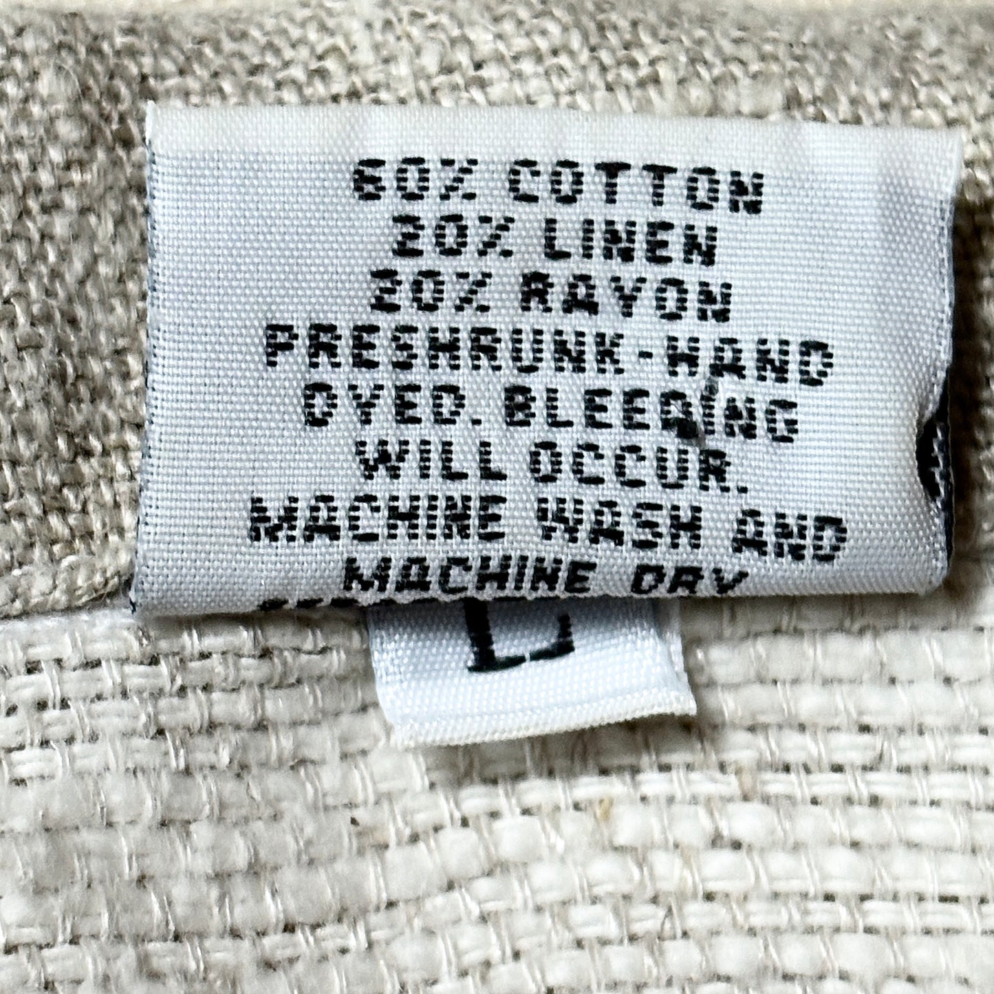 Cotton Linen Rayon Zip Jacket – White – L-CP Shades