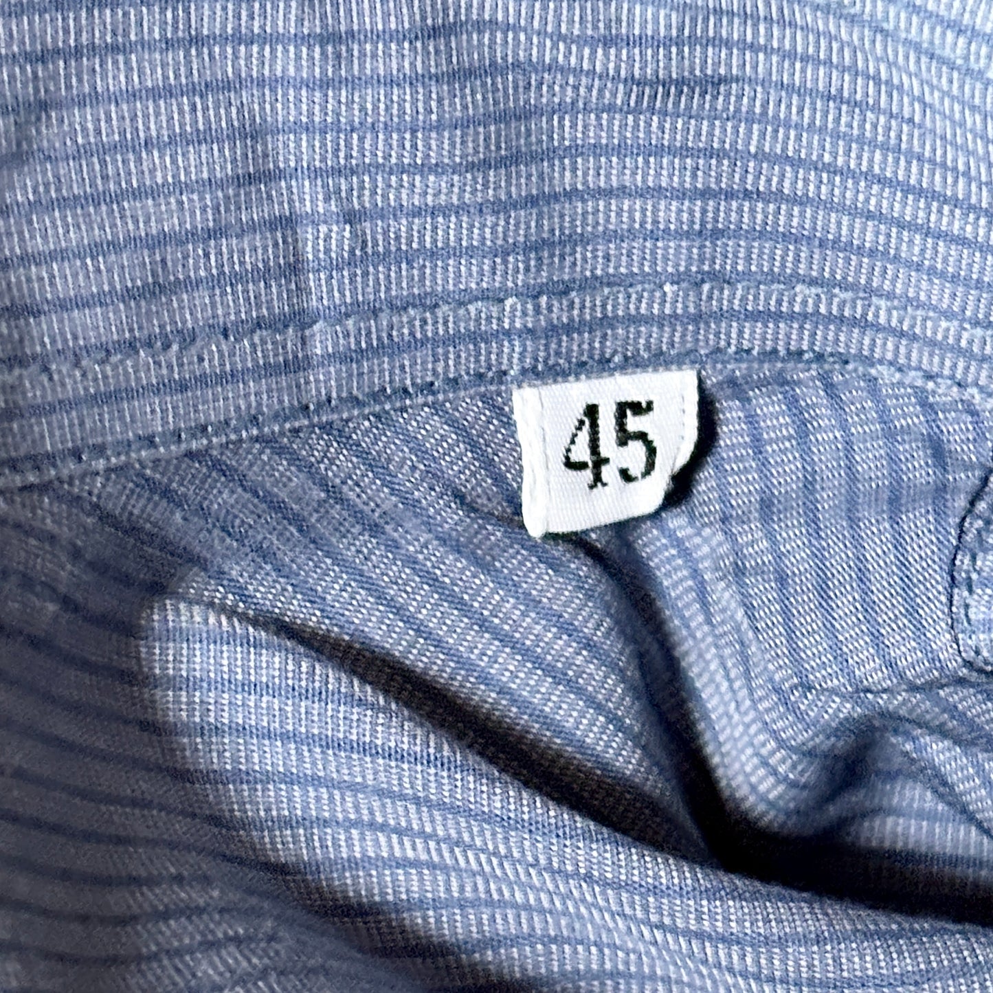 Yves Saint Laurent pour homme Blue Stripe Shirt – Size 45