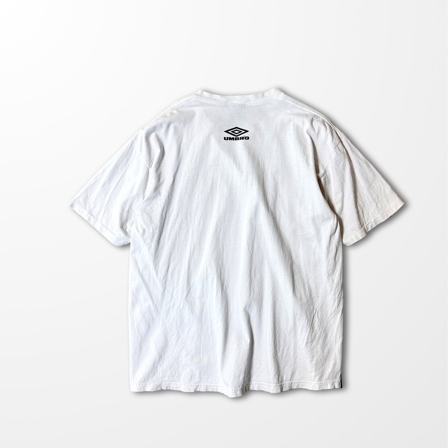 UMBRO vintage logo T-shirt / multi color embroidery / Made in USA / single stitch