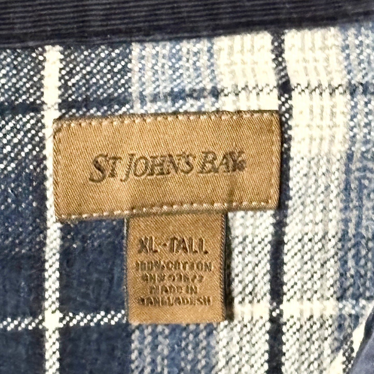 Blue Check Flannel Shirt – XL Tall