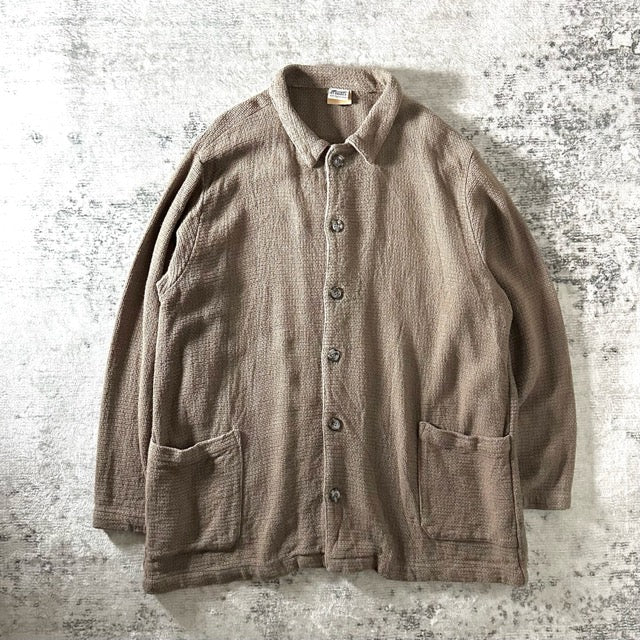 Cotton Rayon Linen Shirt Jacket Beige – L - CP SHADES
