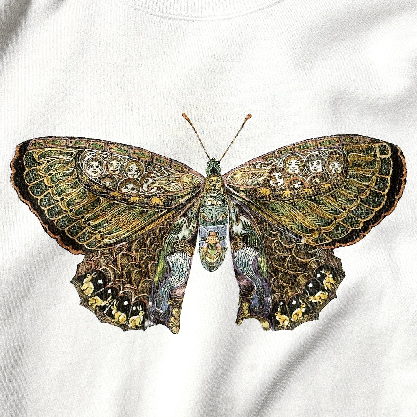 Lee Heavyweight Butterfly Graphic Sweatshirt – White – XL
