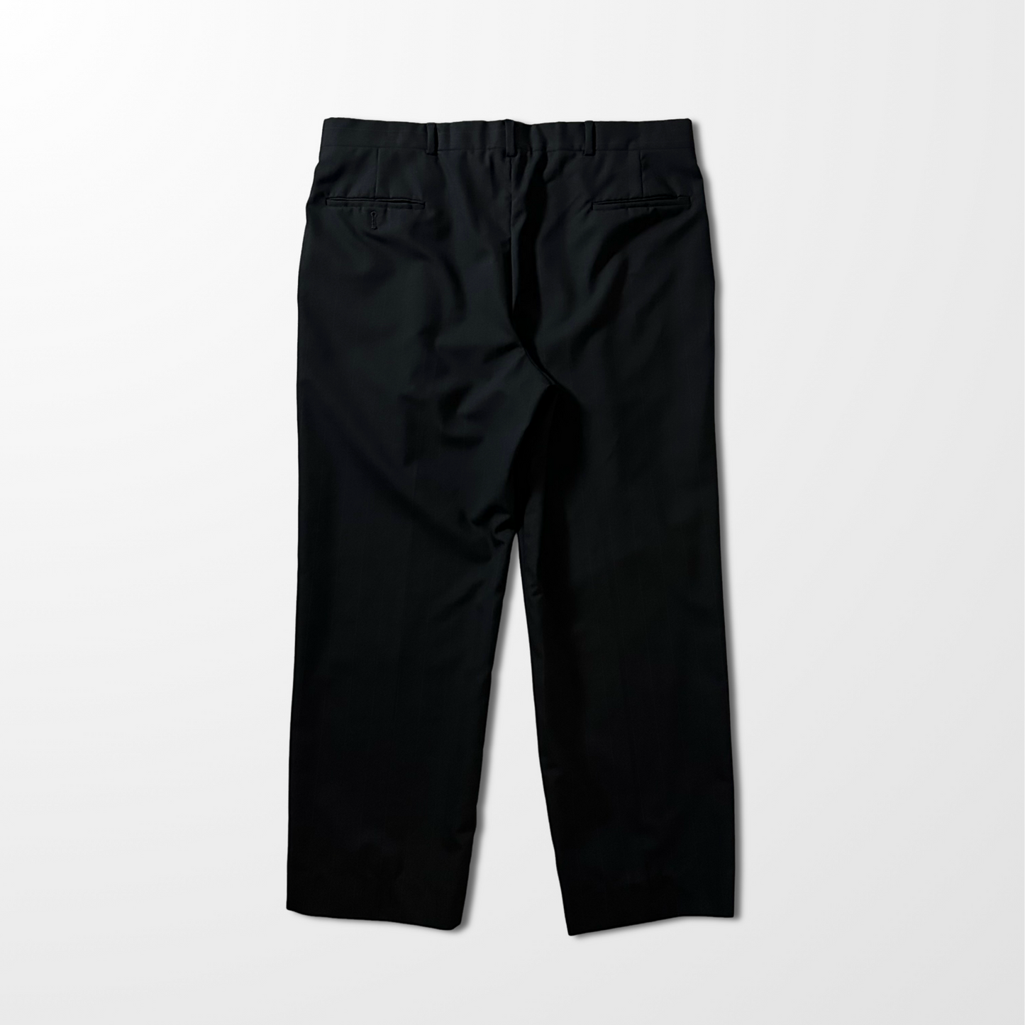 Christian Dior Black Pleated Wool Trousers – W38