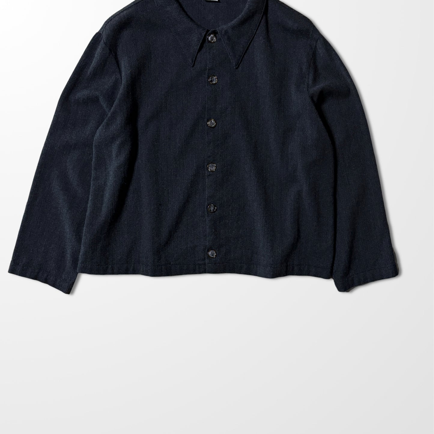 CP SHADES Wool-Cotton Shirt Jacket - Charcoal / L