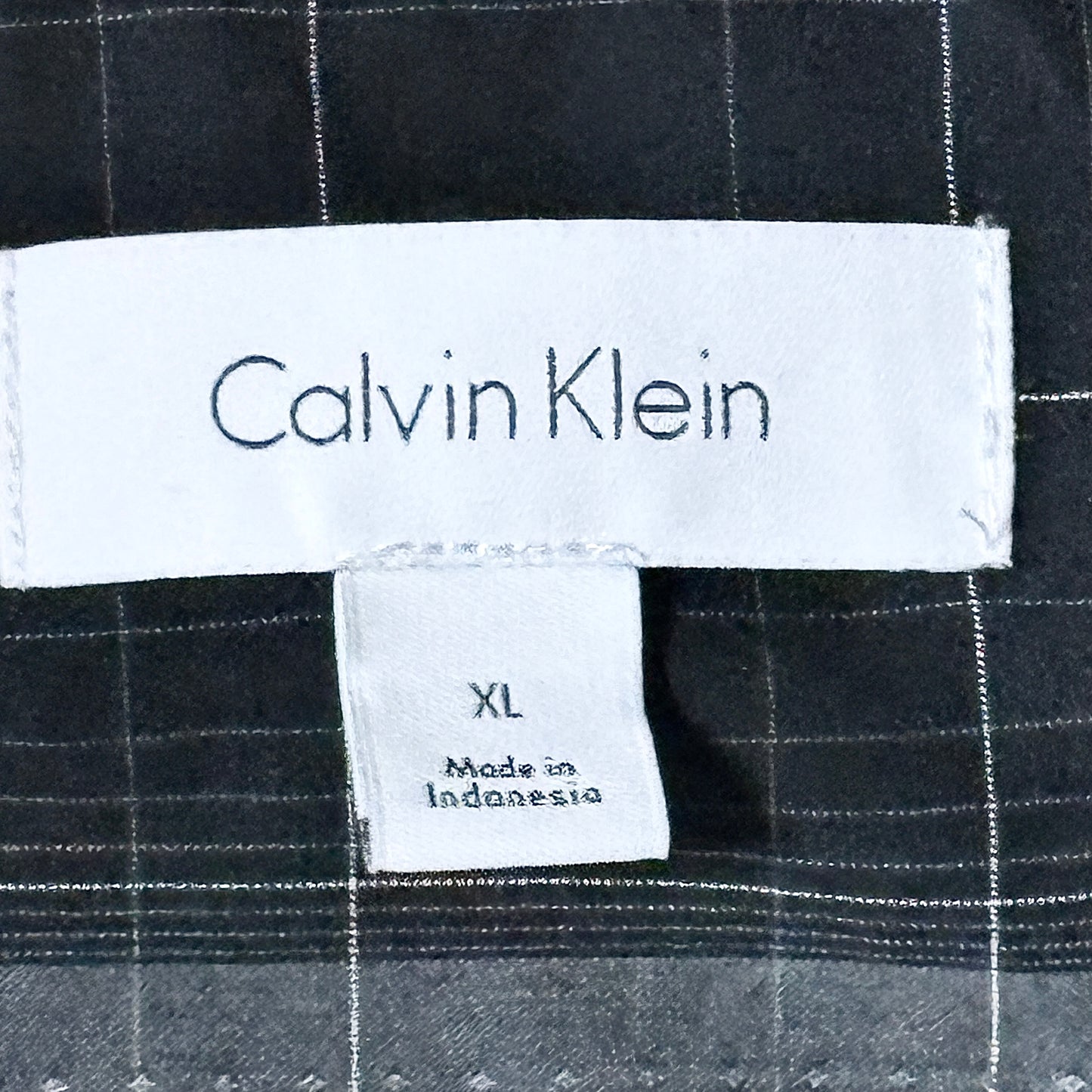 Calvin Klein Black Check Shirt – XL