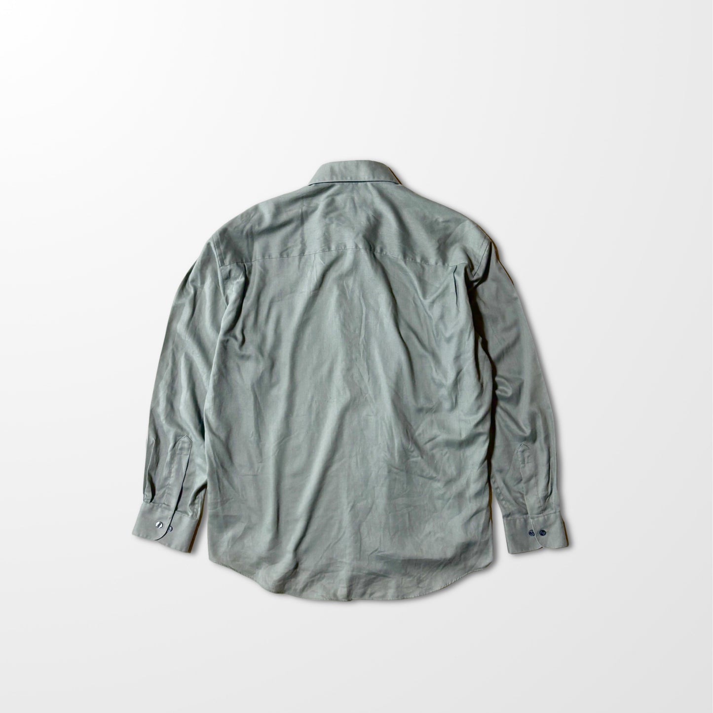 Yves Saint Laurent Cotton Blend Sage Green Shirt – L