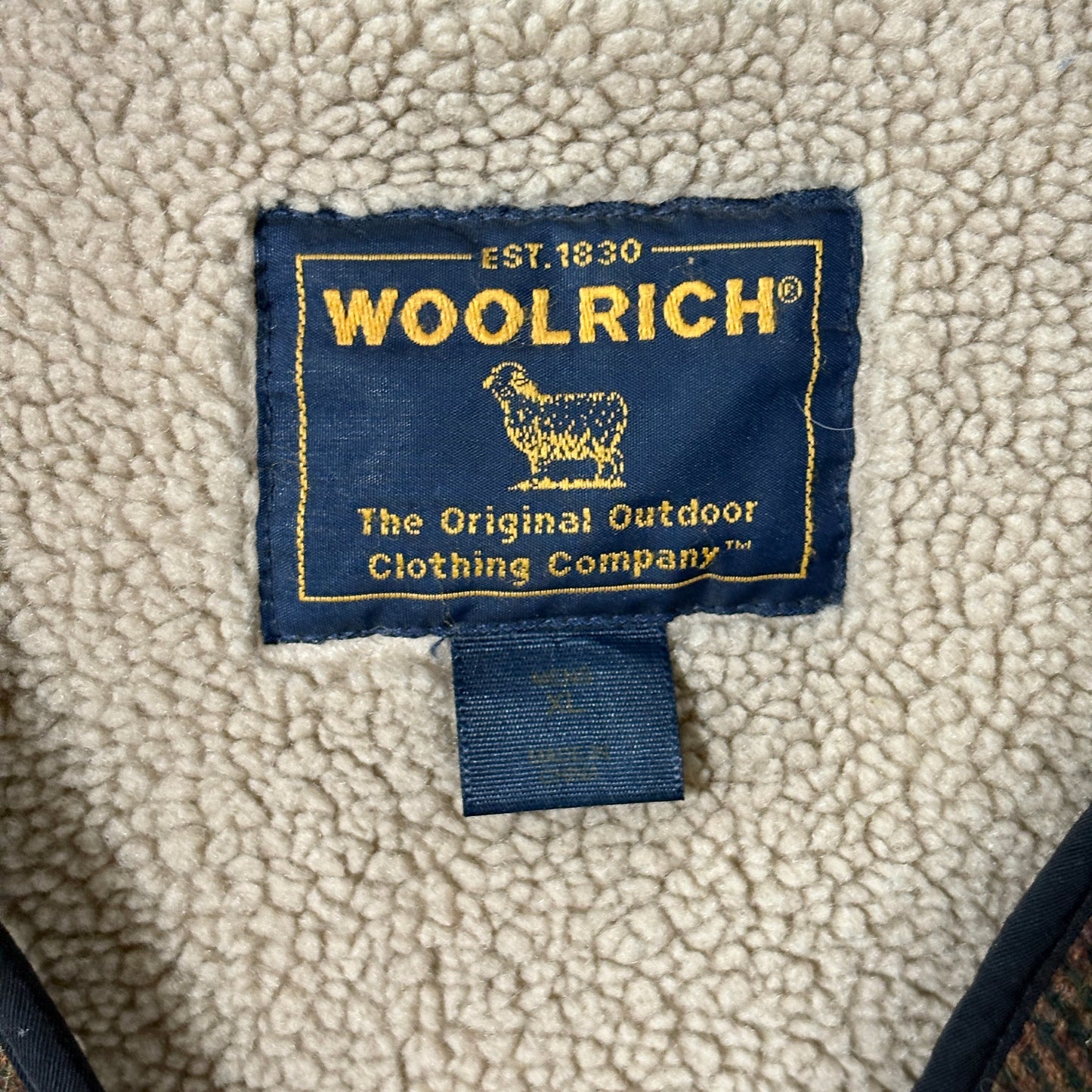 Woolrich Wool Blend Fleece Lined Vest – Brown L
