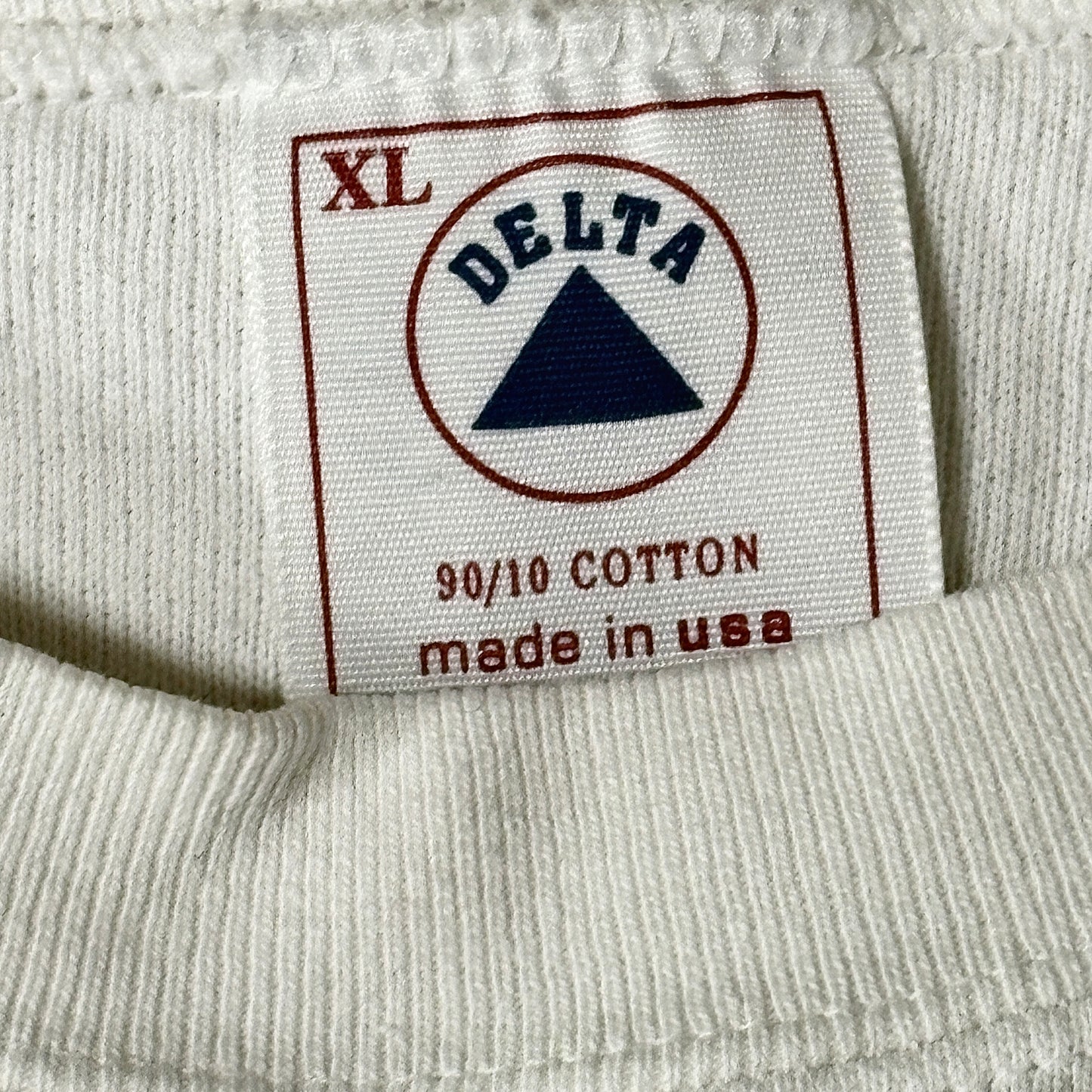 DELTA 90/10 Cotton White Sweatshirt – John Paul II Graphic – XL (Made in USA)