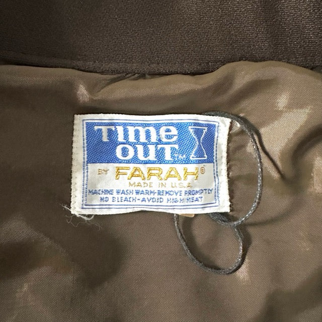 Brown Polyester Shirt Jacket – L