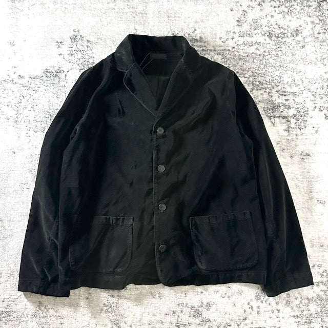 CP SHADES Velvet Jacket Black Relaxed Fit – M
