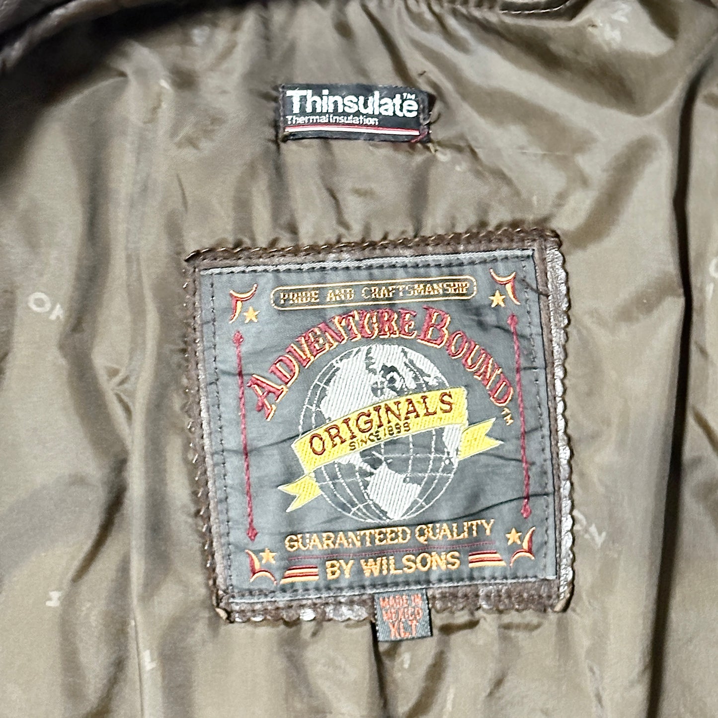 Flight Jacket – Brown L Wilson Leather Thinsulate