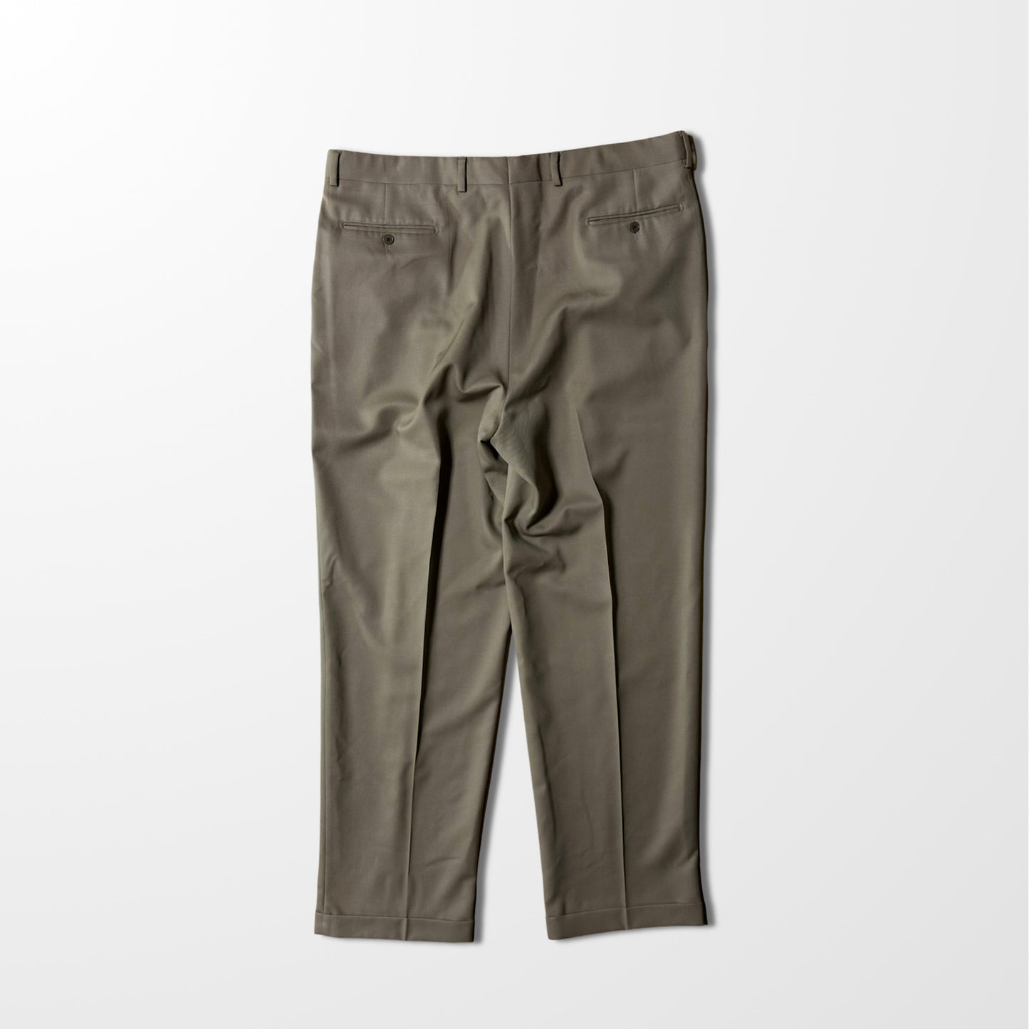 Givenchy 3-Tuck Wide Trousers – Beige × Khaki, Vintage Luxury