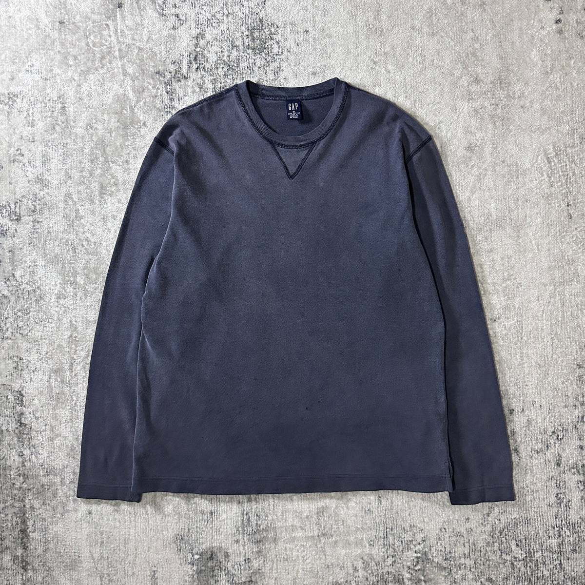GAP Faded Navy Cotton Crewneck Sweatshirt Size M