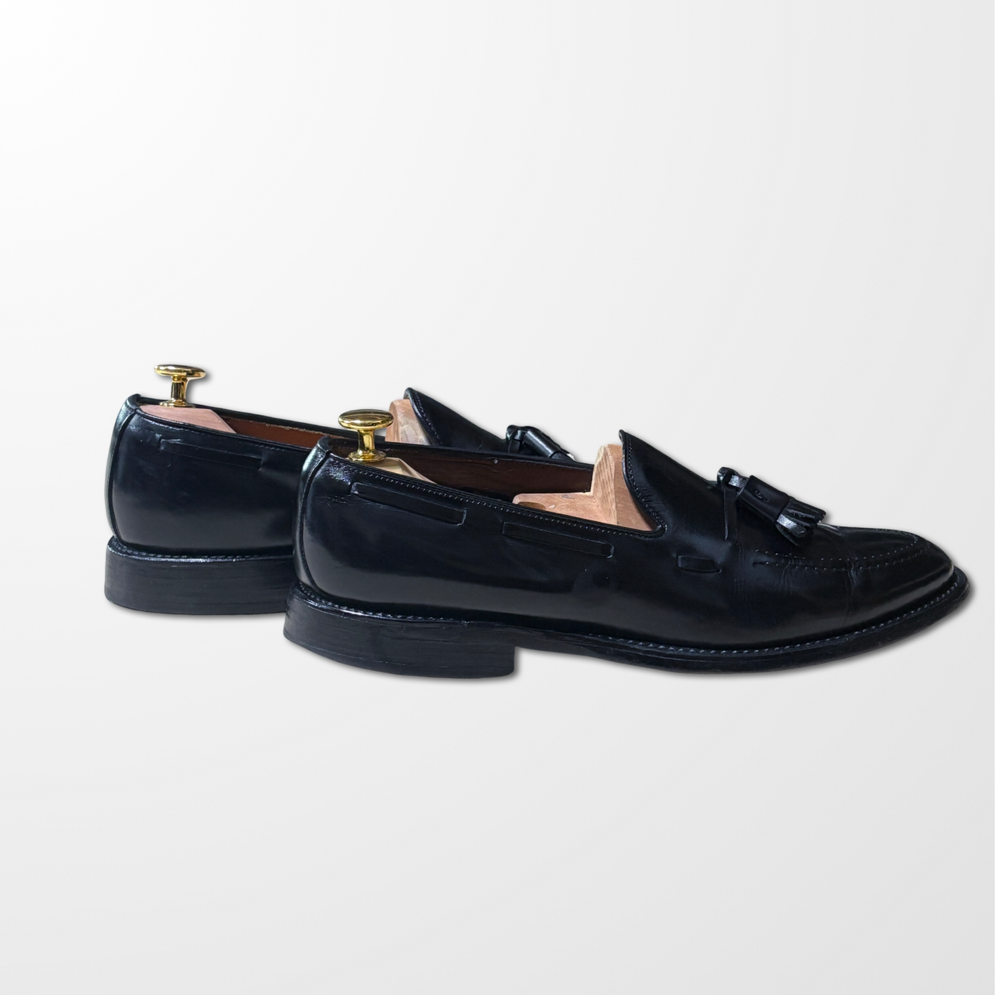 Allen Edmonds Black Leather Tassel Loafers – US 8B 1/2