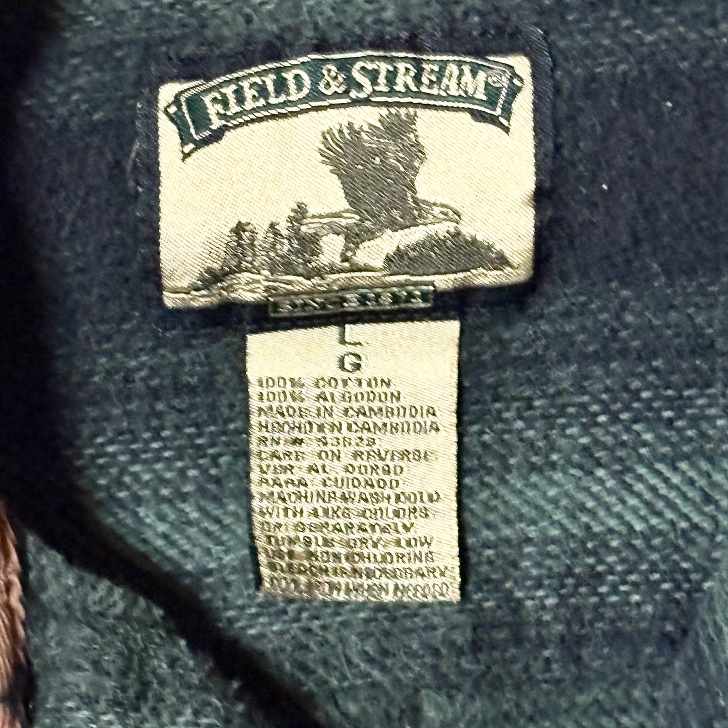 Flannel Cotton Green Check Shirt Jacket – L