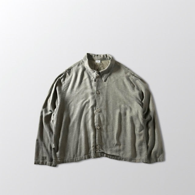 Linen Short Jacket Olive Relaxed Fit – L - CP SHADES