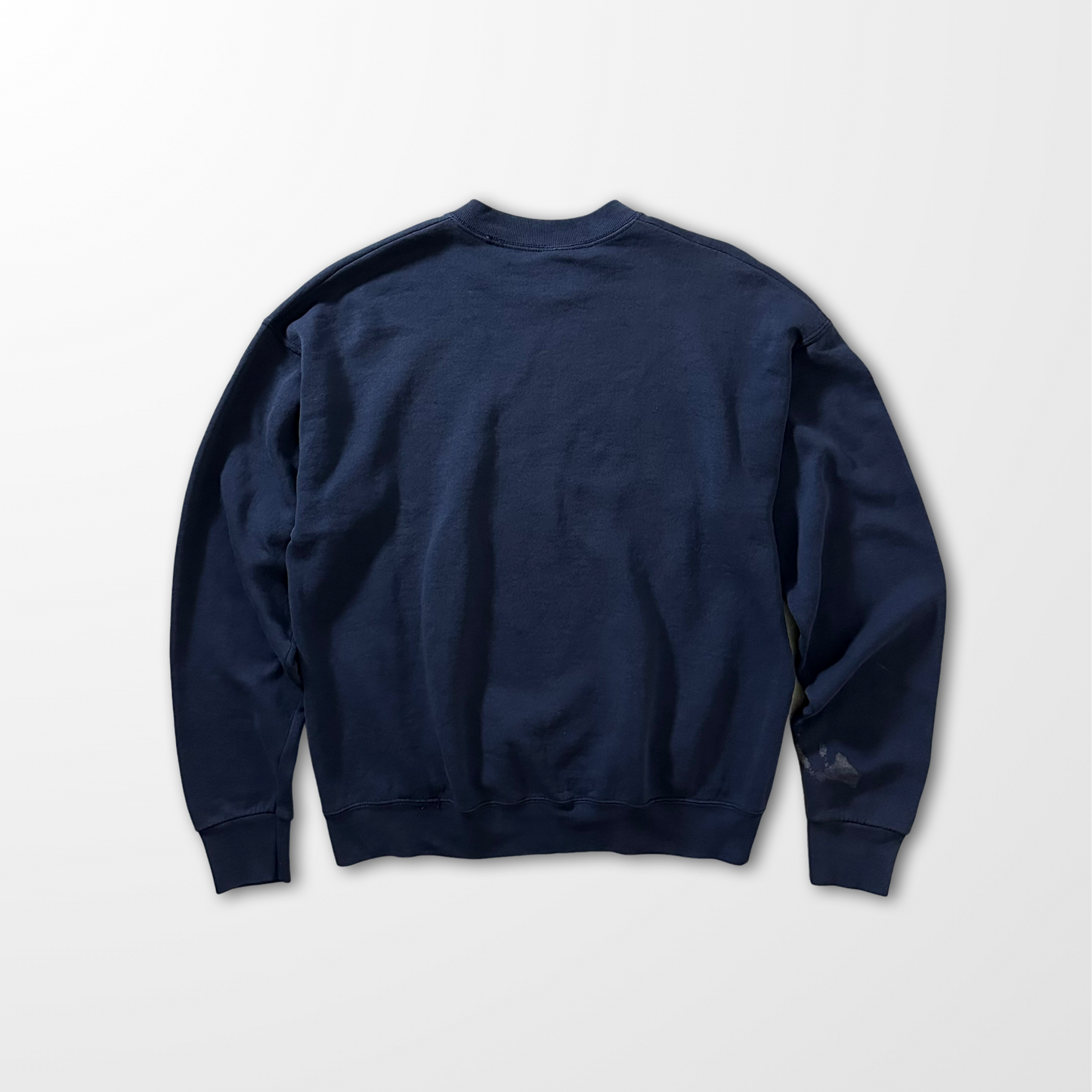 Fruit of the Loom “BEST” 50/50 Navy Floral Print Sweatshirt – L / Made in U.S.A.