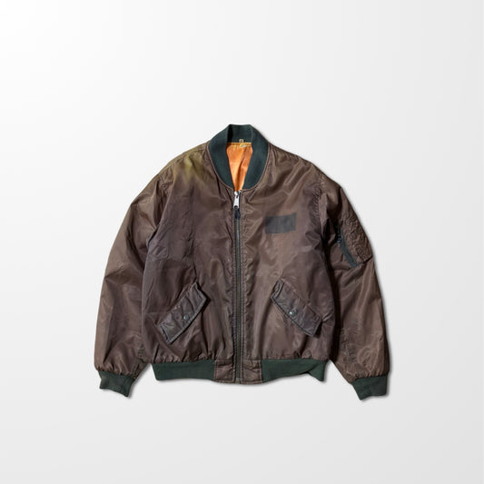Vintage 60s–70s MA-1 Flight Jacket, TALON Zipper – M