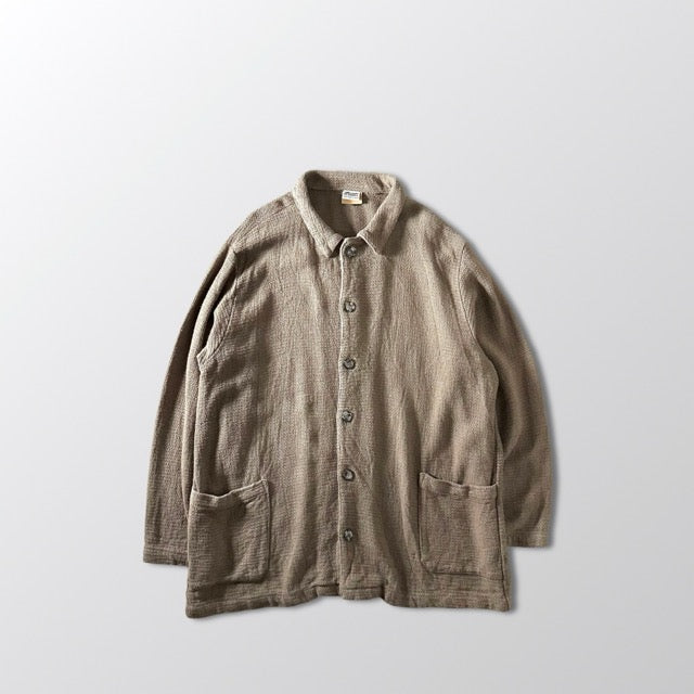Cotton Rayon Linen Shirt Jacket Beige – L - CP SHADES