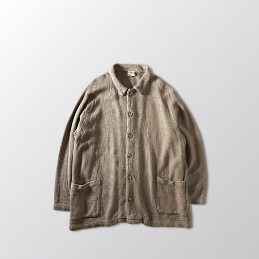 Cotton Rayon Linen Shirt Jacket Beige – L - CP SHADES