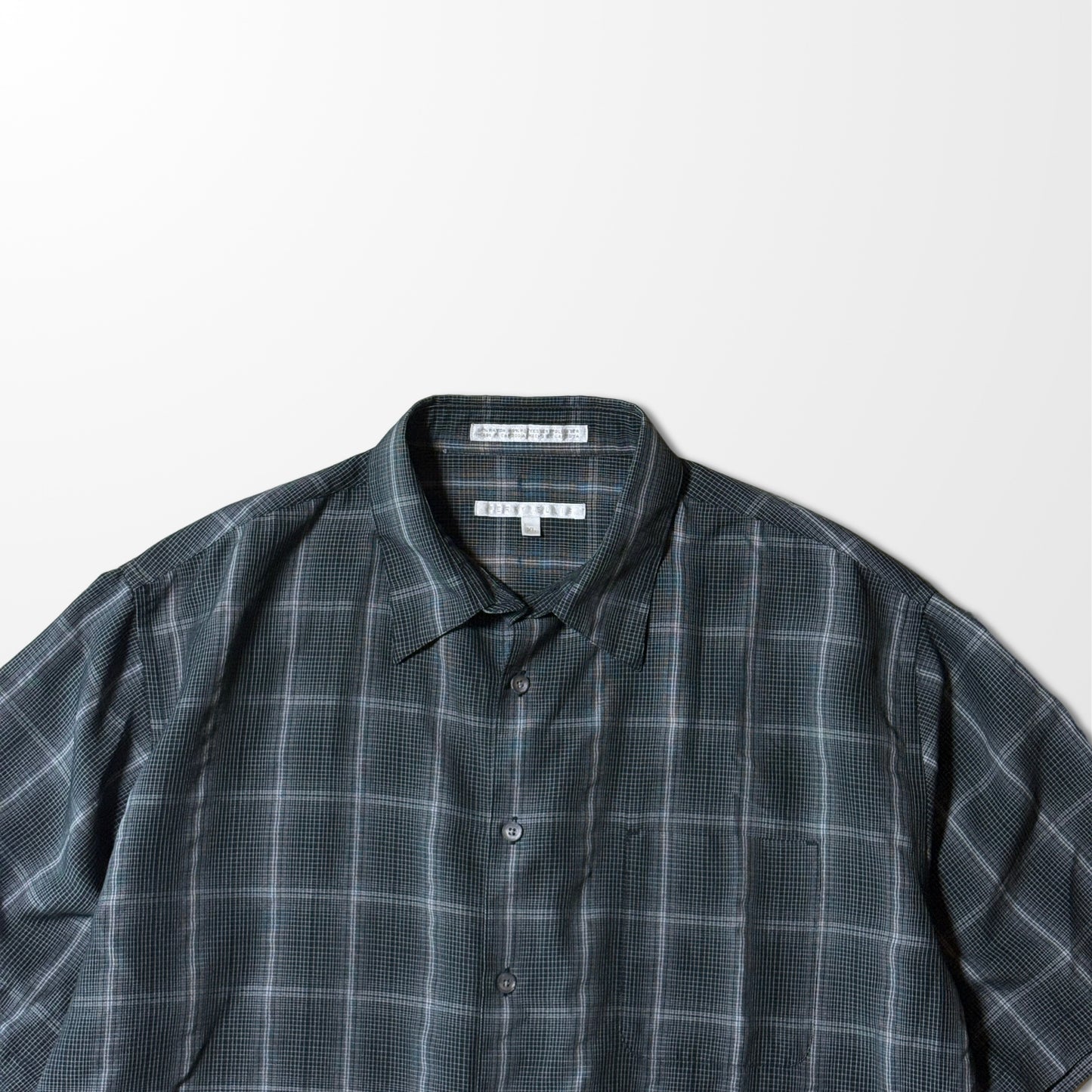 Grid Check Shirt - Perry Ellis