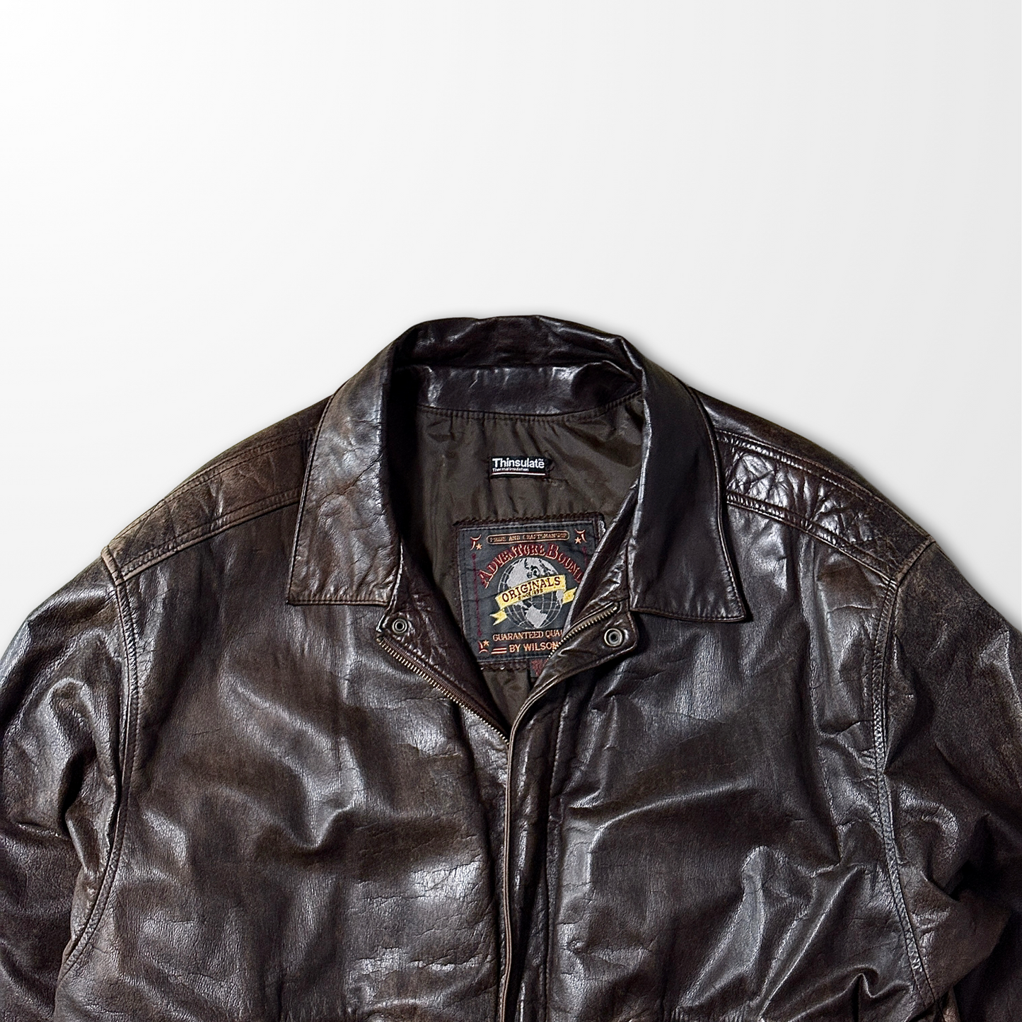 Flight Jacket – Brown L Wilson Leather Thinsulate