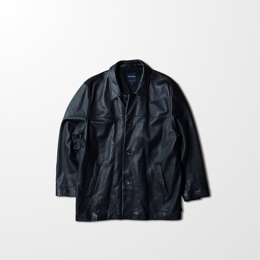 Brooks Brothers Leather Car Coat Black – XL