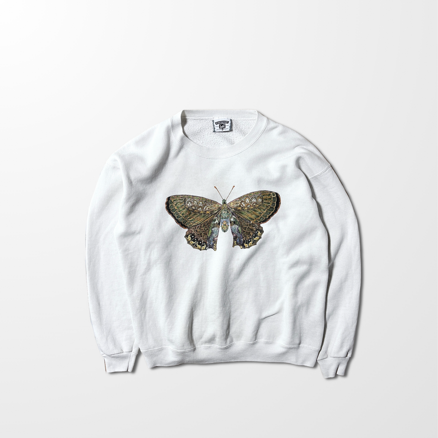 Lee Heavyweight Butterfly Graphic Sweatshirt – White – XL