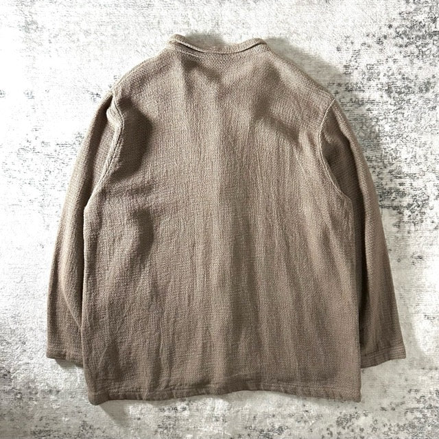 Cotton Rayon Linen Shirt Jacket Beige – L - CP SHADES