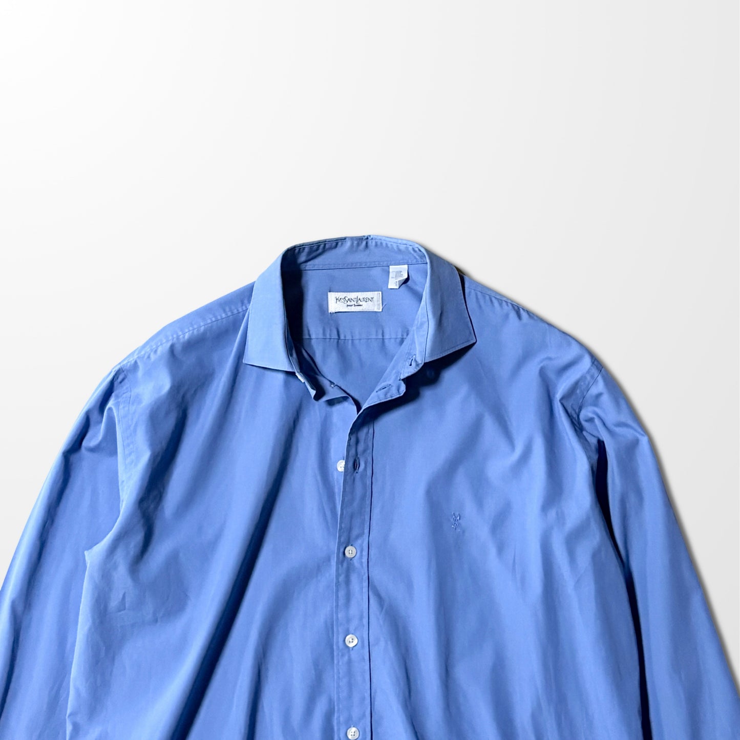Yves Saint Laurent Blue Cotton Poly Shirt – 17