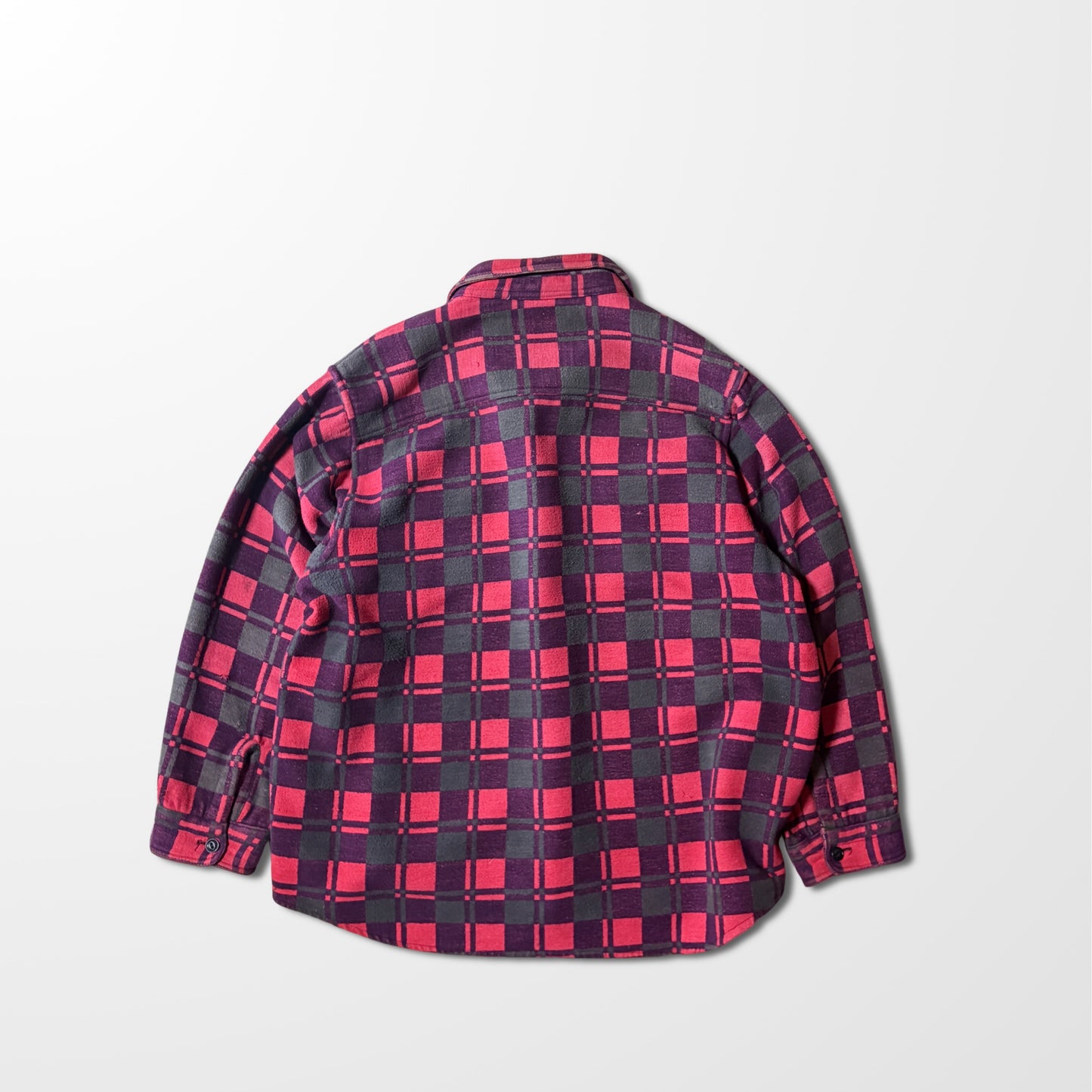 Cotton Flannel Red Black Check Shirt