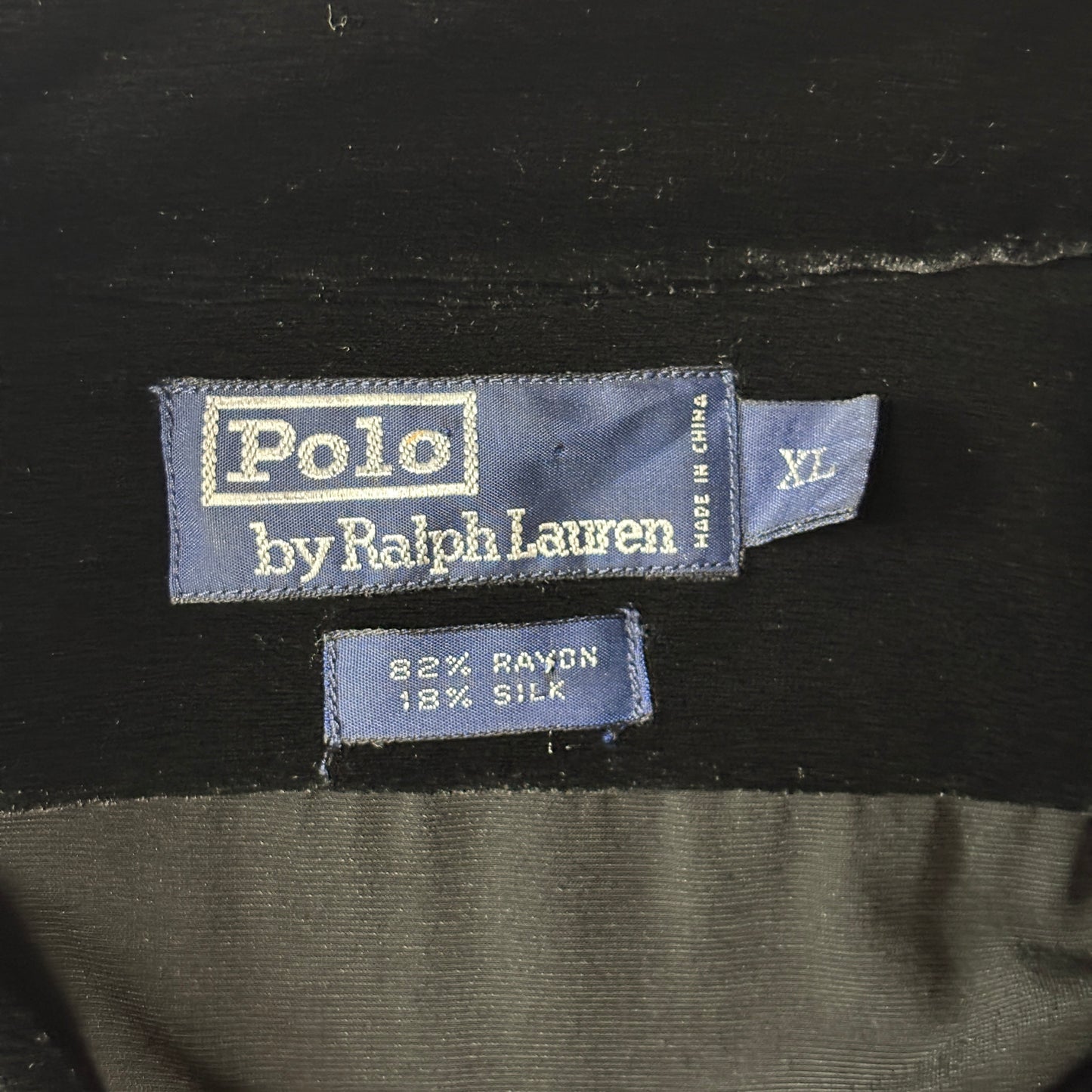 Ralph Lauren Rayon Silk Velvet Shirt - XL