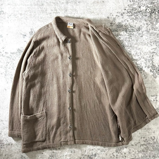 Cotton Rayon Linen Shirt Jacket Beige – L - CP SHADES