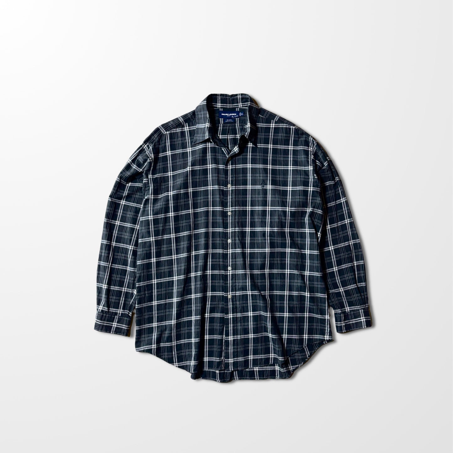 Ralph Lauren  Cotton Black Check Shirt – XL