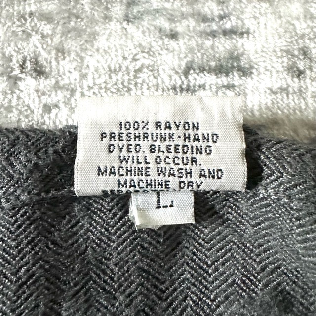 Rayon Herringbone Shirt Jacket Charcoal – L - CP SHADES