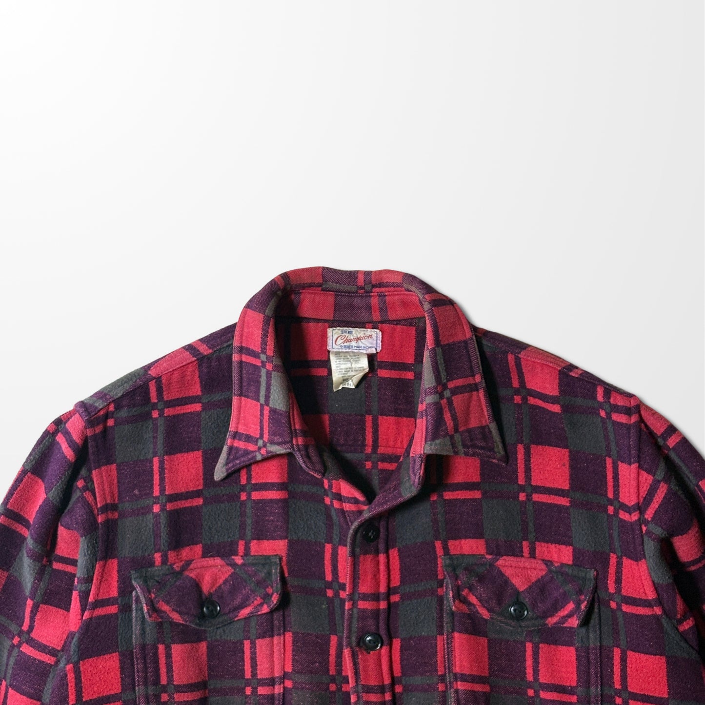 Cotton Flannel Red Black Check Shirt