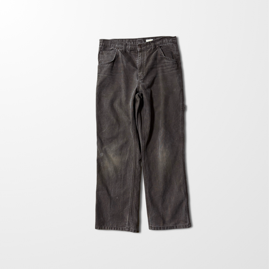 Wide Heavy Canvas Work Pants – Brown Fade – 34x30