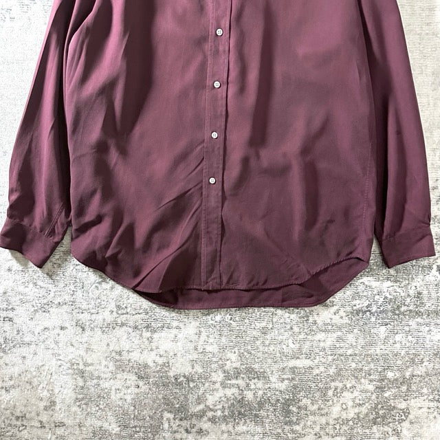 Ralph Lauren Burgundy Silk Blend Shirt – M